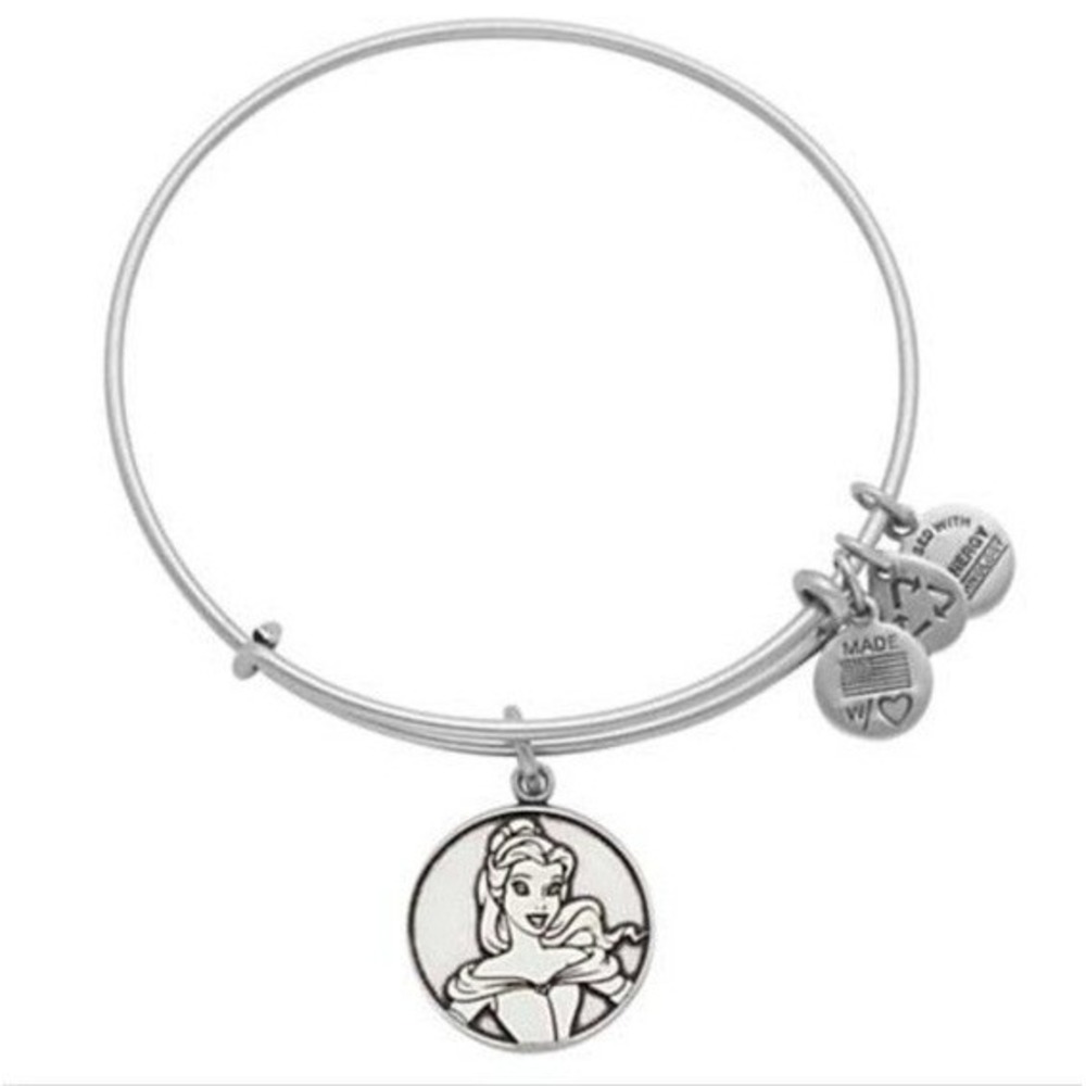 Disney Alex and Ani Beauty and‎ the Beast Silver Bracelet  in Belle Character